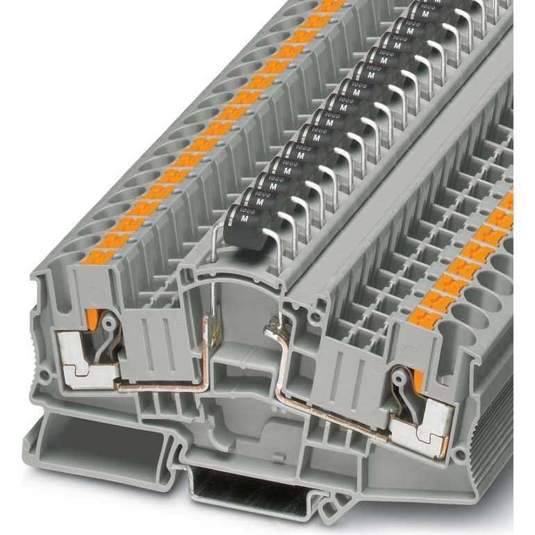 Phoenix Contact - Bauelement-Reihenklemme Durchgangsklemme PTME 6-DIO/R-L HV − 50 Stück