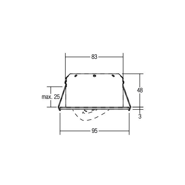 Brumberg Leuchten - Downlight/Strahler/Flutlicht LED-Einbaustrahler 12277173 3000K 350mA