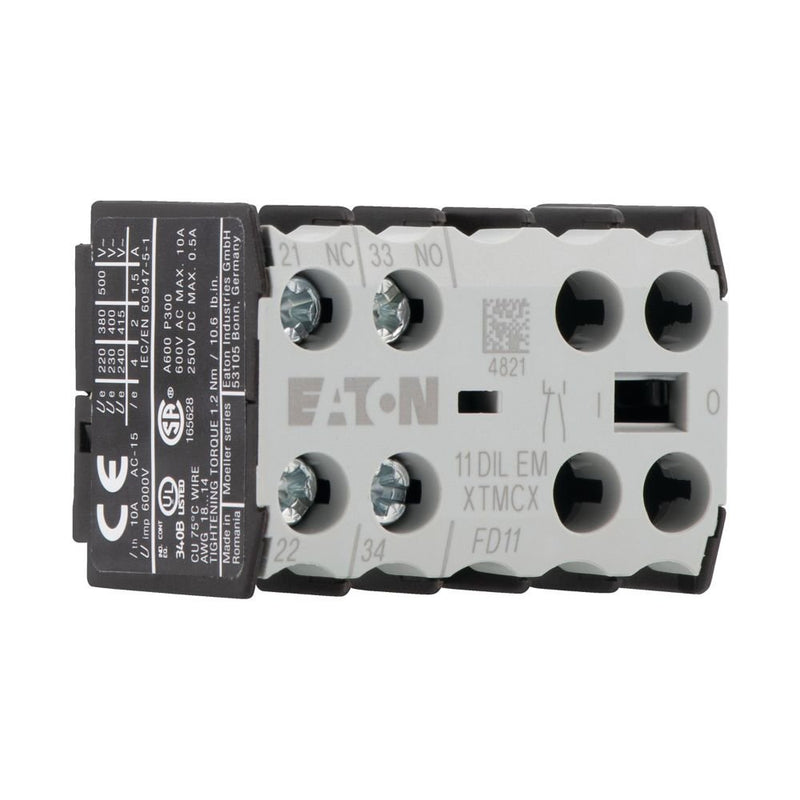 Eaton - Hilfsschalterblock Hilfsschalterbaustein 11DILEM 1S+1Ö,Zentral-Aufbau
