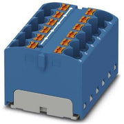 Phoenix Contact - Durchgangs-Reihenklemme Verteilerblock PTFIX 12X4-G BU 32A, 0,2-6qmm, blau − 8 Stück