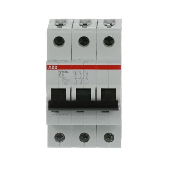 ABB Stotz S&J - Leitungsschutzschalter Sicherungsautomat S203M-B6 10kA 6A B 3p