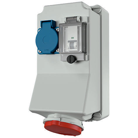 Mennekes - CEE-Steckdosen-Kombination (IEC 60309) Steckdosen-Kombination 98326 16A,5p,Schuko,LS16AB