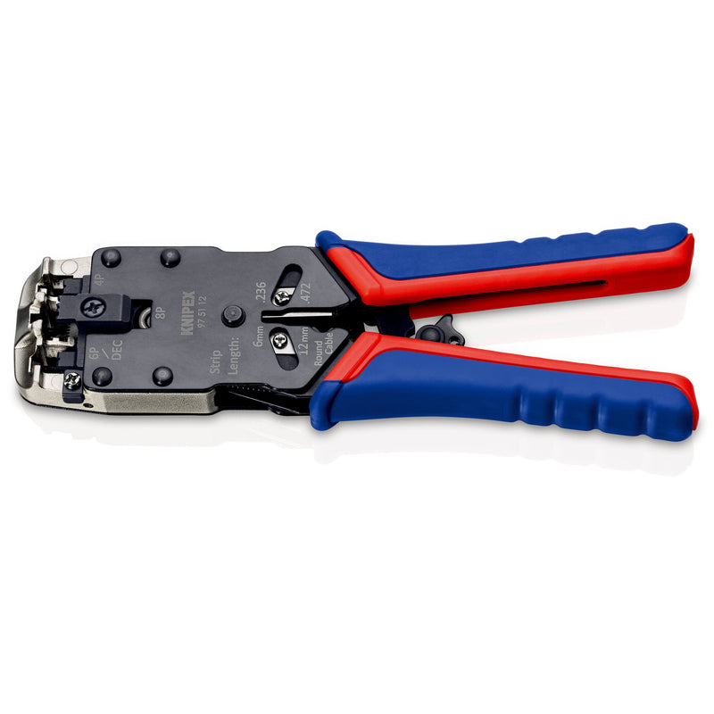 Knipex - Spezialwerkzeug für Kommunikationstechnik Crimpzange 97 51 12 SB 200mm