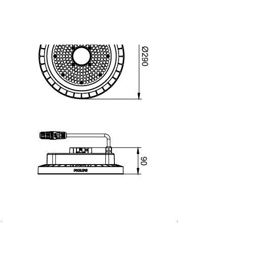 Philips Lighting - Hallen-Reflektorleuchte LED-Hallenstrahler BY120P G5 #95597400 840