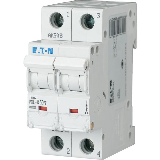 Eaton - Leitungsschutzschalter LS-Schalter m.Beschrift. PXL-C50/2 C 50A, 2p