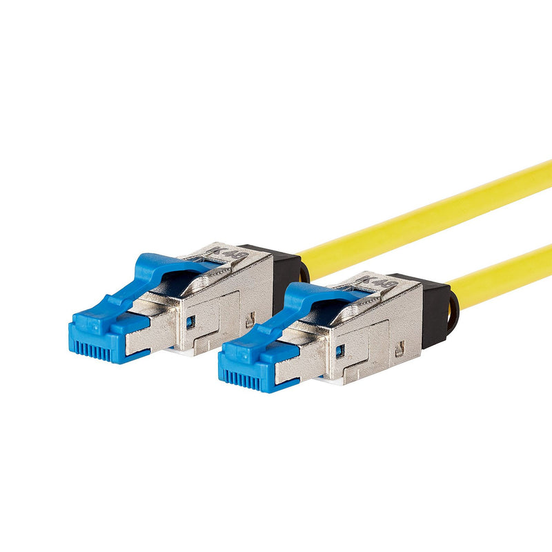 Metz Connect - Patchkabel Kupfer Patchkabel 40G Cat.8.2 13084H1077-E LSHF 1,0m gelb − 10 Stück