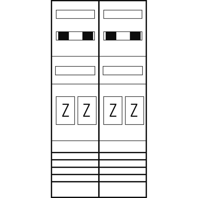 ABN - Zählerfeld Zählerplatz EZ27140 eHZ 4Z