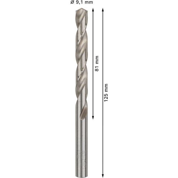Bosch - Bohrer PRO Metal HSS-G 2608585515 Spiralbohrer 9,1 x
