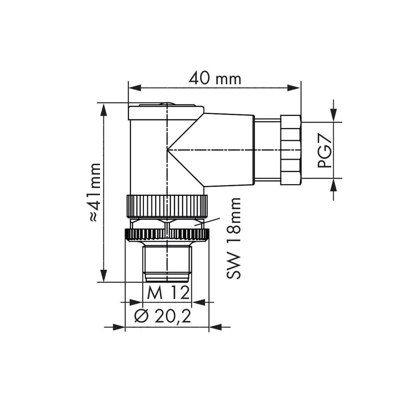 WAGO - Zubehör/Ersatzteile für Steuerungen Konfekt. Steckverbinder 5p 756-9205/050-000 M12 St gewinkelt − 5 Stück