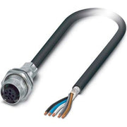Phoenix Contact - Rundsteckverbinder, feldkonfektionierbar (Industriesteckverbinder) Feldbus-Wanddurchführung SACCBP-M12F #1550151