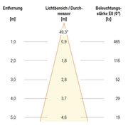 EVN Lichttechnik - Downlight/Strahler/Flutlicht LED-Deckeneinbauleuchte P44431302 eds 3000K 350mA IP44