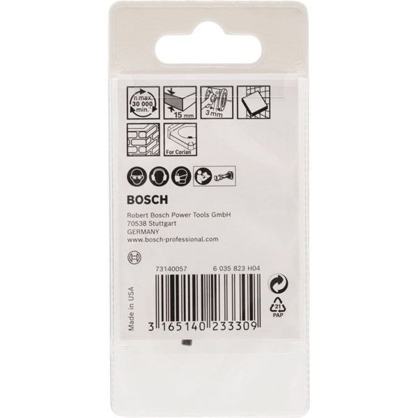 Bosch - Systemzubehör für Fräsen (Akku/elektrisch) Wandfliesen-Schneidbit 2608620202
