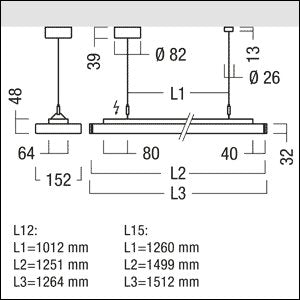 Zumtobel Group - Decken - /Wandleuchte LED - Anbau/Pendelleuchte ECOOS2 SLIM#42932542 4000K
