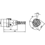 Telegärtner - I/O-Steckverbinder NF-Kabelstecker, Ganzmet. 100022929 U77/U-M