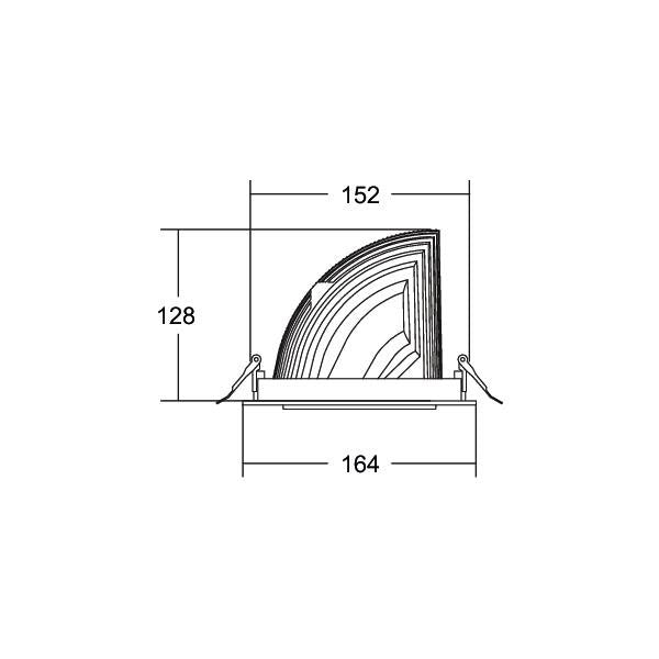 Brumberg Leuchten - Downlight/Strahler/Flutlicht LED-Einbaurichtstrahler 88262163DA 3000K