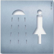 Siedle&Söhne - Kennzeichnungsmaterial Orientierungsschild OSP 0014 154x154mm Dusche Dam