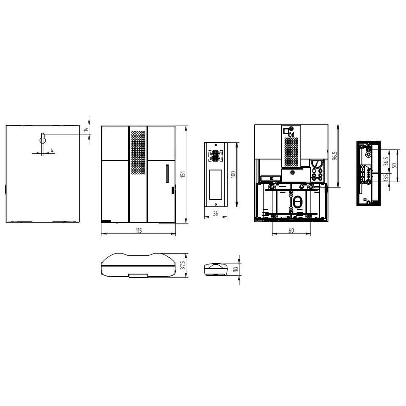 Grothe - Gong Funkgong-Set komplett MISTRAL 200M 200m,17Melodien,86dB