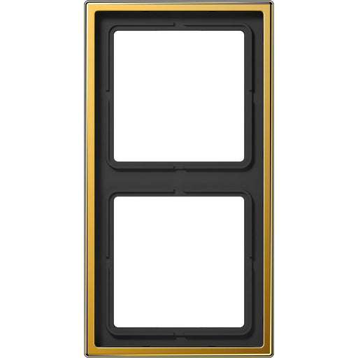 Jung - Abdeckrahmen Rahmen 2-fach go24Karat LS 982 GGO waage/senkrecht