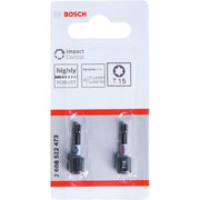 Bosch - Bit PRO Impact Bit, T15 2608522473 25 mm, 2-tlg