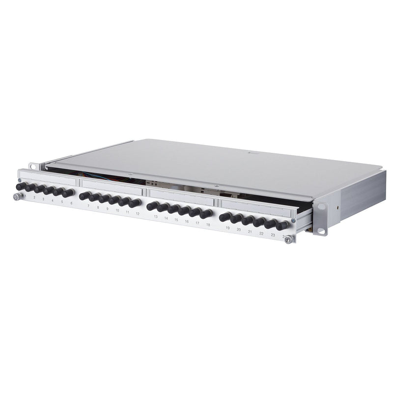 Metz Connect - Patchpanel LWL LWL-Patchfeld OpDAT PA 1502250124-E 24xST OM3 bestückt