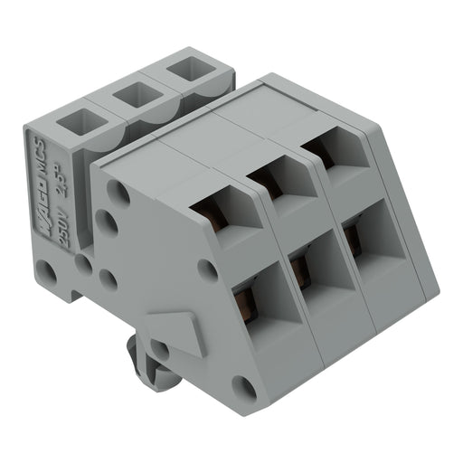 WAGO - Kabelsteckverbinder für Leiterplattensteckverbinder 1-Leiter Federleiste 731-503/008-000 CAGECLAMP 2,5mm²,gr − 50 Stück
