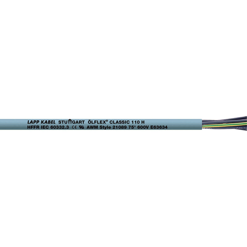Lapp Kabel&Leitung - Energiekabel < 1 kV, für ortsveränderlichen Einsatz ÖLFLEX CLASSIC 110 H 10019935/500 12G1,5 − 500 Meter