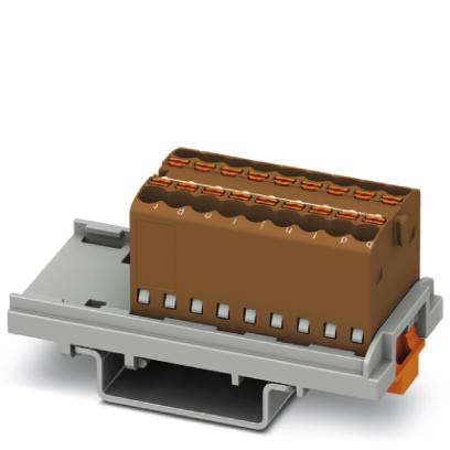 Phoenix Contact - Durchgangs-Reihenklemme Verteilerblock PTFIX 18X1,5-NS35 BN − 20 Stück