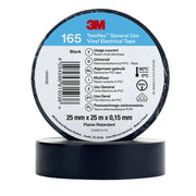 3M - Klebeband PVC Elektro-Isolierband Temflex165 sw25X25 165BK8E