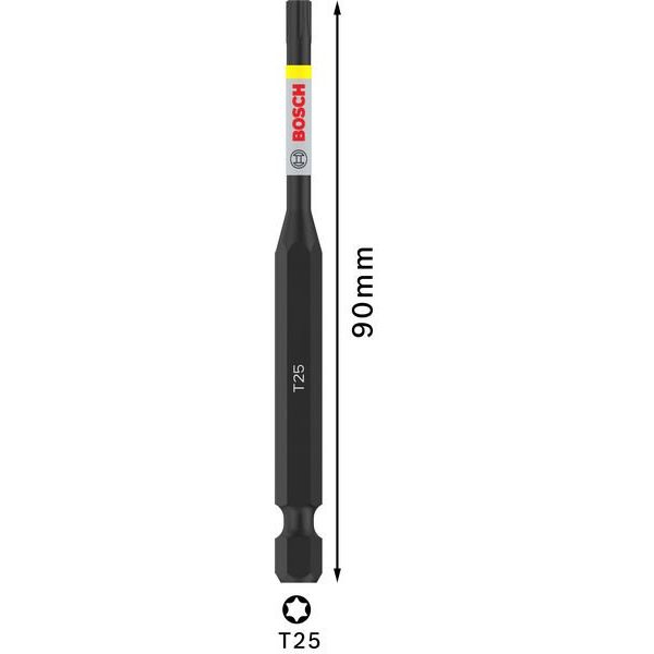 Bosch - Bit PRO Impact 2608522536 Bit, T25, 90 mm