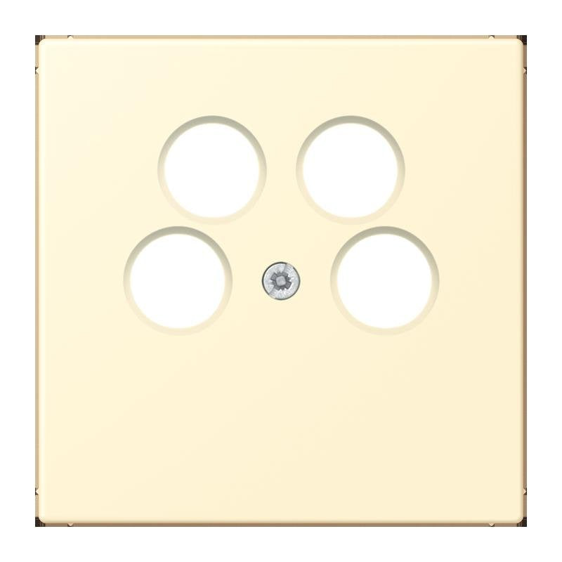 Jung - Einsatz/Abdeckung für Kommunikationstechnik Abdeckung für SAT-TV LC 990-4 SAT2 201 blanc (32001)