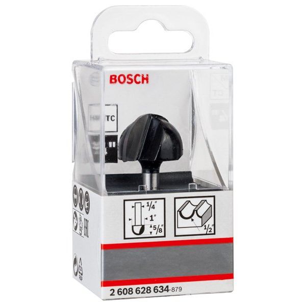 Bosch - Fräser PRO Hohlkehlfräser, R 2608628634 1/2