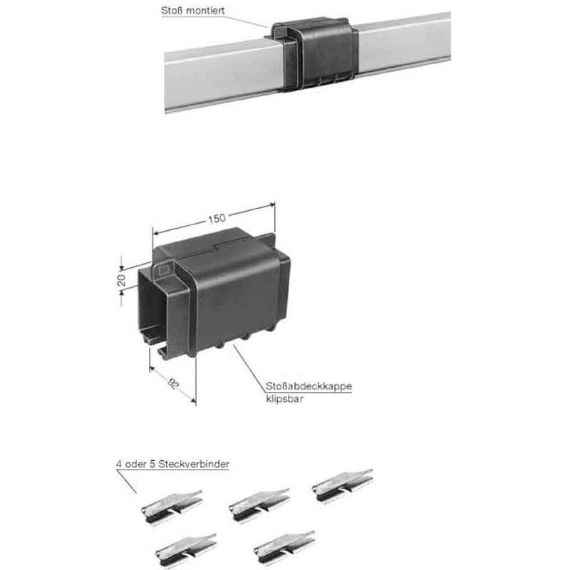 Vahle - Zubehör/Ersatzteile für Schienenverteiler Verbindungsmaterial VBK 5 (VE1Paar)