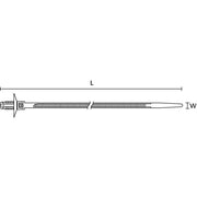 HellermannTyton - Kabelbinder Befestigungsbinder 157-00045(500) schwarz − 500 Stück