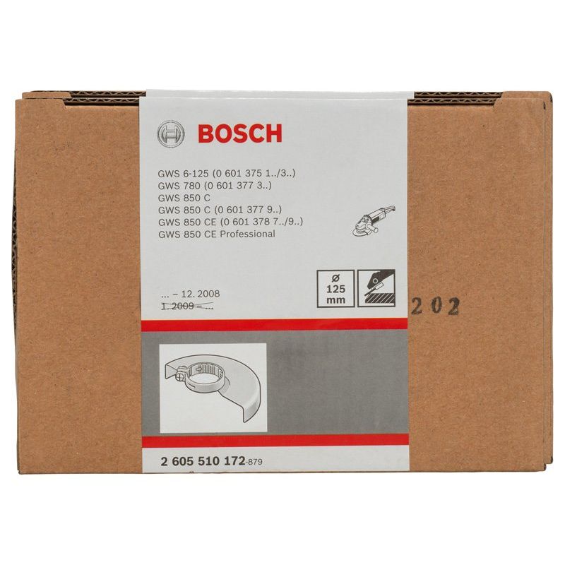 Bosch - Systemzubehör für Schleifen/Polieren (Akku/elektrisch/Druckluft) Schutzhaube ohne 2605510172 Deckblech 125 mm mit