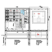 GSAB Elektrotechnik - Zähler-Komplettschrank Wandlermessung 15.W630.AR-01Ei bis 630A m.Netzüberw