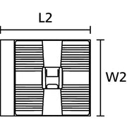 HellermannTyton - Kabelbinder Befestigungsbinder 126-00450(500) Klebesockel − 500 Stück