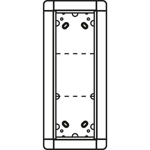 Ritto - Montageelement für Türstation Portier UP-Rahmen ws 1881370 3-fach, 141x334mm