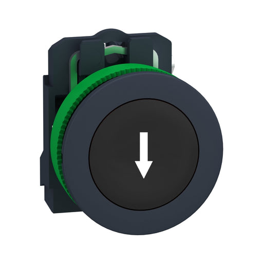 Schneider Electric - Drucktaster, Komplettgerät Drucktaster komplett XB5FA3351 sw, 30mm, 1S, in ws