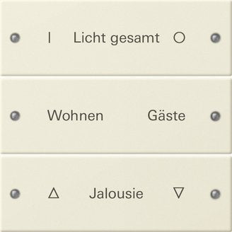 Gira - Bussystem-Tastwippe Wippenset 3-fach 220301 beschr. Sys 55 crws