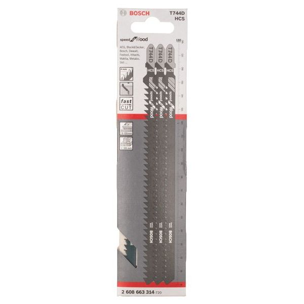 Bosch - Stichsägeblatt T 744 D 2608663314 Speed for Wood