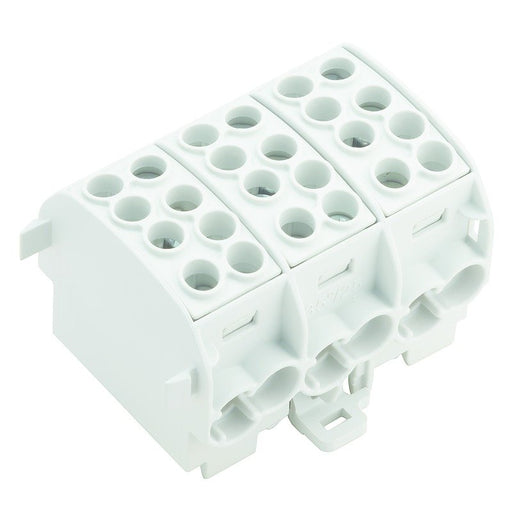 Weidmüller - Durchgangs-Reihenklemme Hauptleitungsabzweigklemme WPD3022X35/2X25 3XGY W-Reihe, TS 35 − 2 Stück