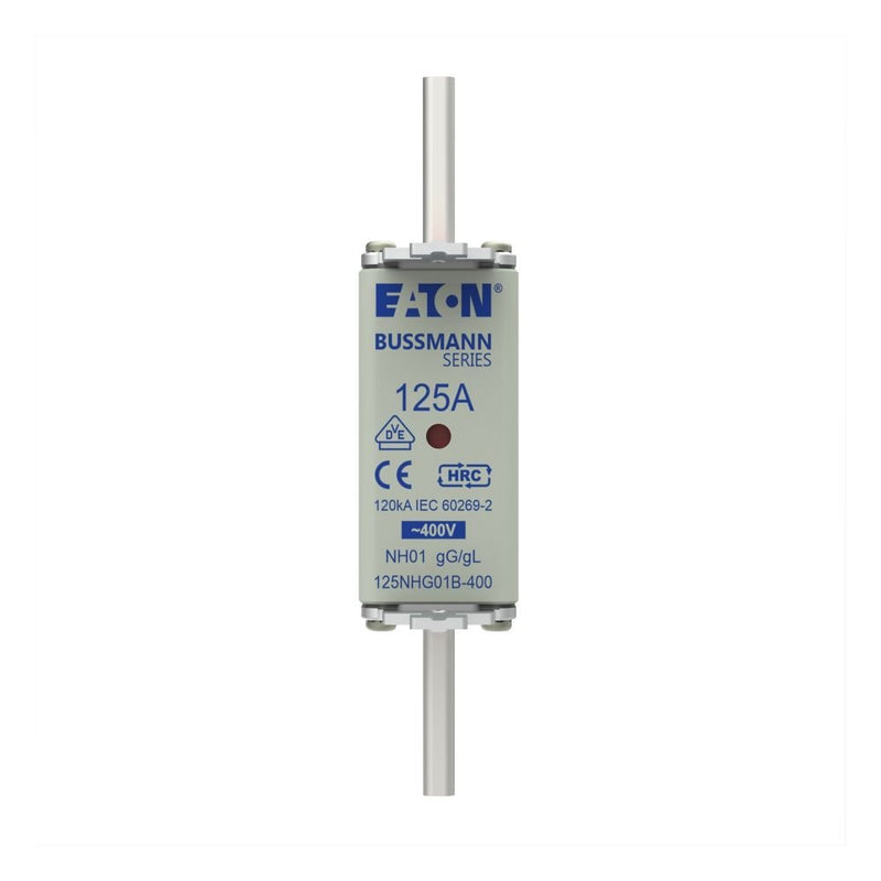 Eaton - Messersicherung Sicherungseinsatz Nieders. 125NHG01B-400 125A AC 400V 120kA − 3 Stück