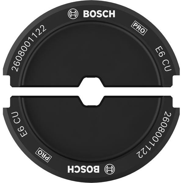 Bosch - Einsatz für Presswerkzeug Kabelschuhe/Verbinder, Aderendhülsen, Schirmanschluss PRO Presseinsatz, E6 CU, 2608001122 6 mm², Kupfere