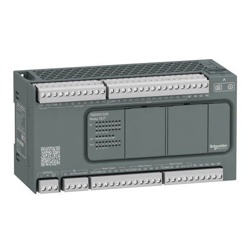 Schneider Electric - SPS-Grundgerät M200 32I/O, Ac220, 18 TM200C32R In, 14 Out Relays