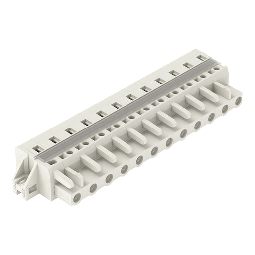 WAGO - Kabelsteckverbinder für Leiterplattensteckverbinder 1-Leiter-Federleiste 721-212/027-000 CAGECLAMP 2,5mm²,lgr − 10 Stück