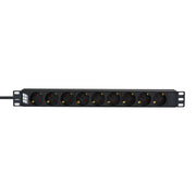 EFB-Elektronik - Mehrfachsteckdose 1HE Steckdosenleiste EK631DE.1 19Zoll 9x CEE 7/3