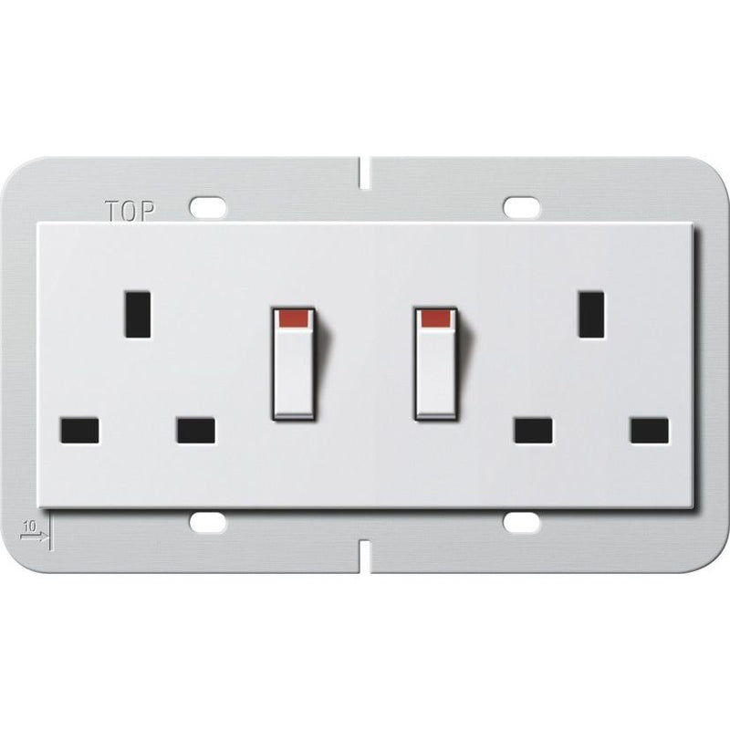 Gira - Steckdose Doppelsteckdose 13A 278303 abschaltbar rws