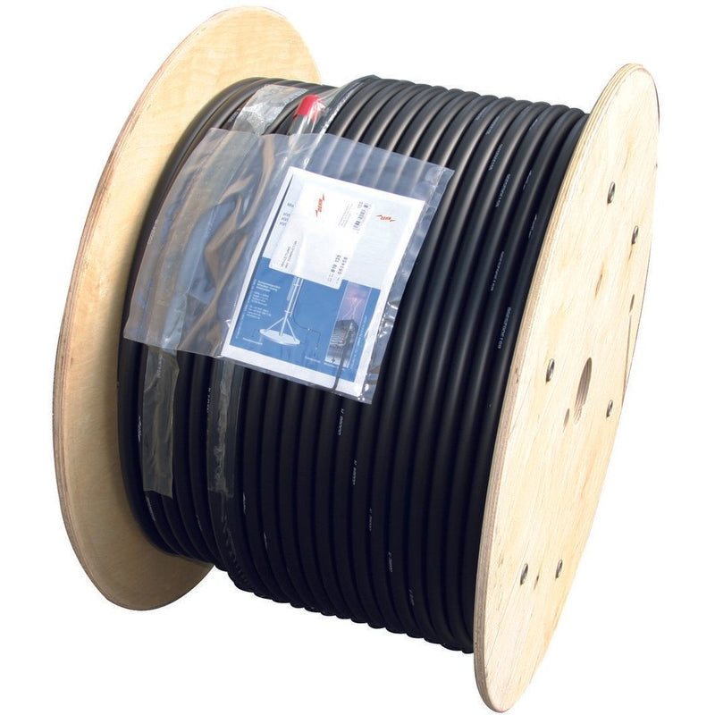 DEHN - Rundleiter/Draht für Blitzschutz HVI-long-Leitung HVILO7520TR100MSWM D20mm, schwarz − 100 Meter