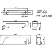 EFB-Elektronik - D-Sub-Steckverbinder Centronics-Stecker 34231.1 50p. 90G Octopuskbl
