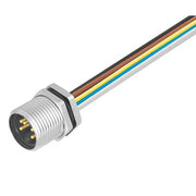 Weidmüller - Rundsteckverbinder, Einbau (mit Leitung) Steckverbinder SAIE-7/8S-5-0.2U-H Stift, 7/8"